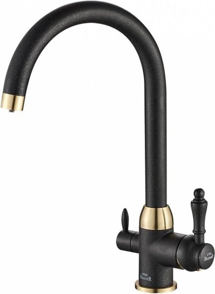 Смеситель для кухни ZORG Steel Hammer SH 723 BLACK BR